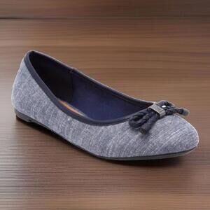 NAUTICA Women's Giande Bow Ballet Flats - Size 8 - In Original Box